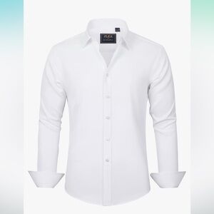 white slik dress shirt